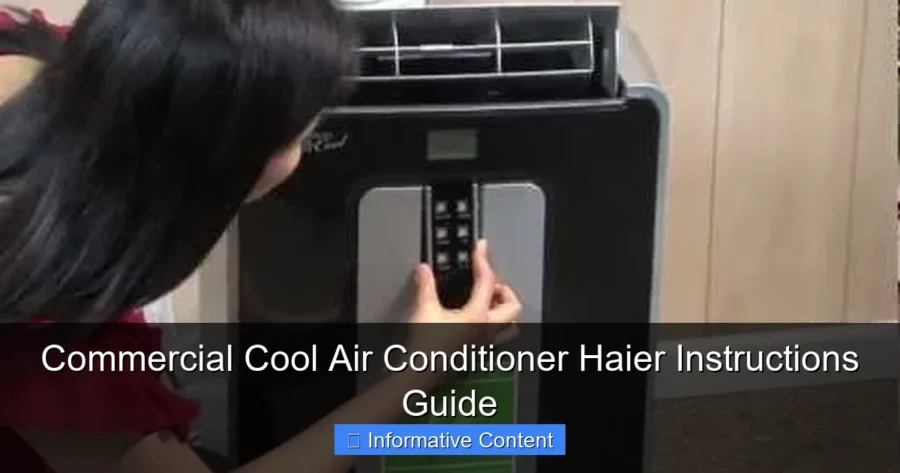 Commercial Cool Air Conditioner Haier Instructions Guide