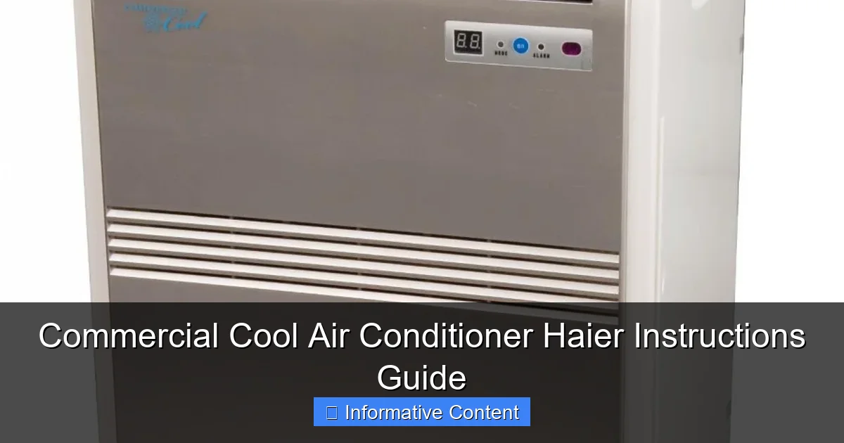 Commercial Cool Air Conditioner Haier Instructions Guide