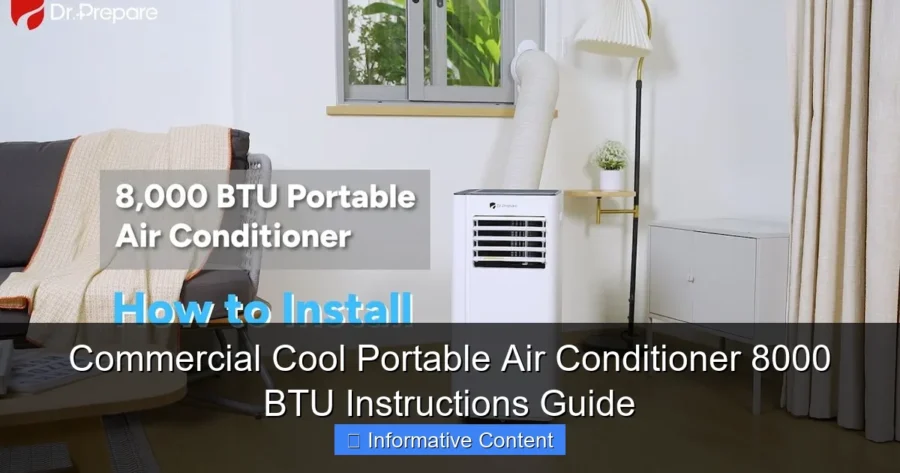 Commercial Cool Portable Air Conditioner 8000 BTU Instructions Guide