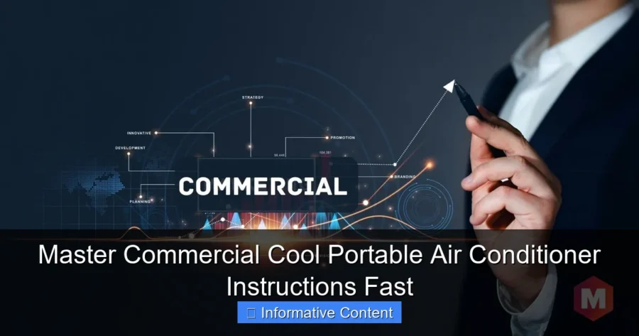 Master Commercial Cool Portable Air Conditioner Instructions Fast