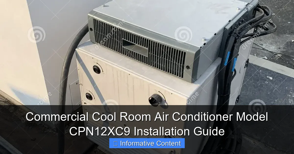 Commercial Cool Room Air Conditioner Model CPN12XC9 Installation Guide