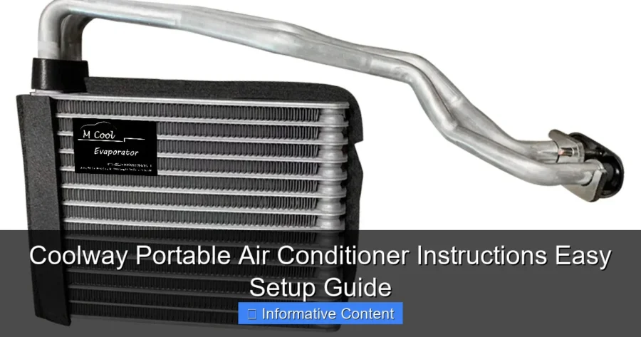 Coolway Portable Air Conditioner Instructions Easy Setup Guide