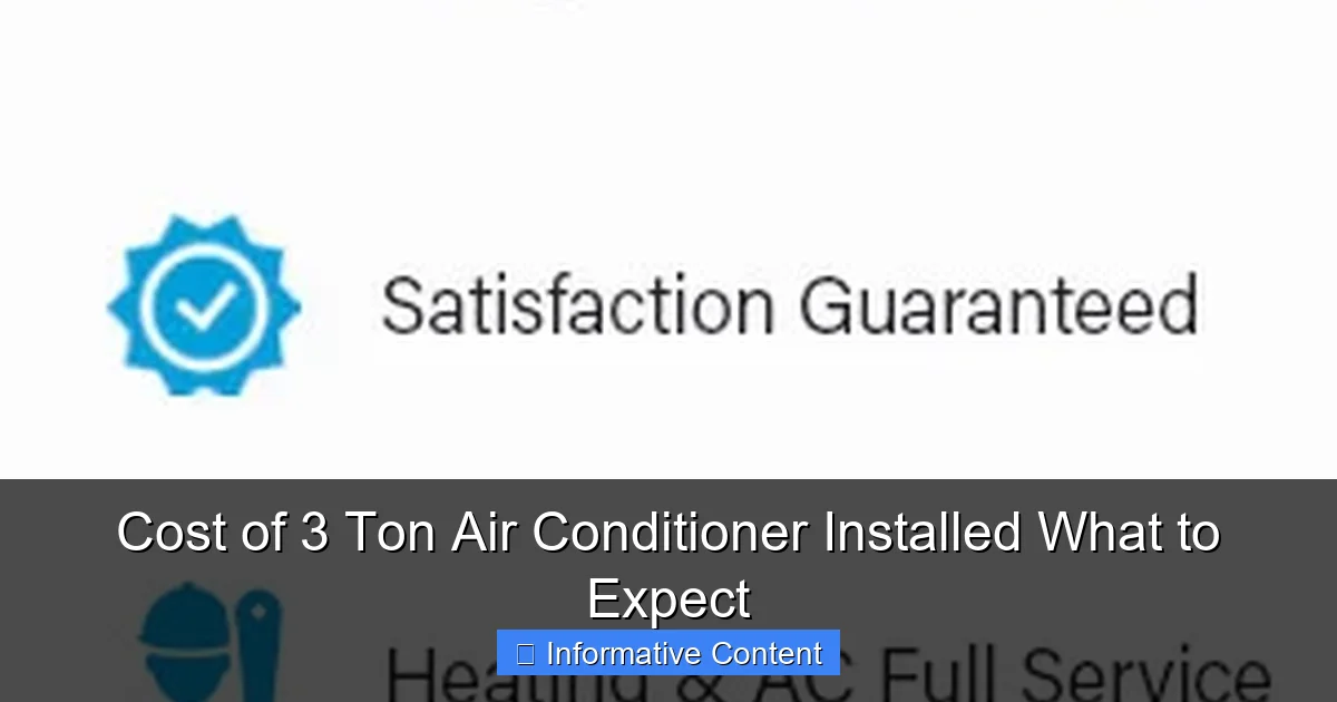 Cost of 3 Ton Air Conditioner Installed What to Expect