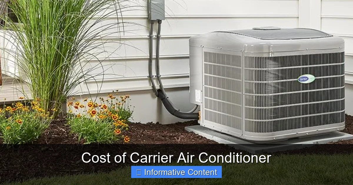 Cost of Carrier Air Conditioner