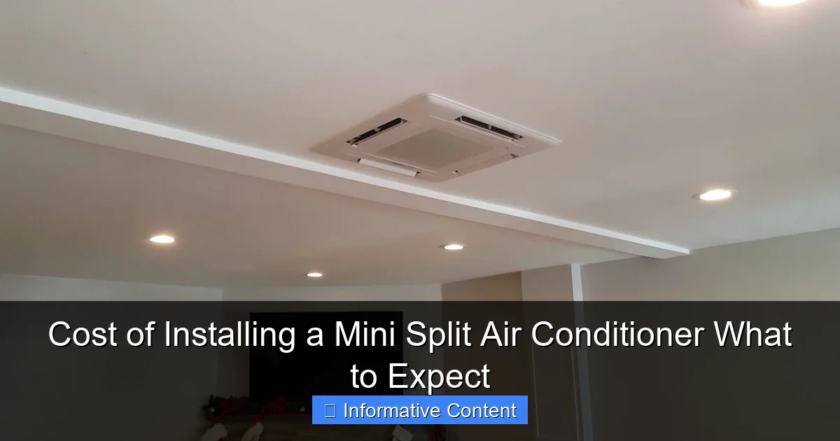 Cost of Installing a Mini Split Air Conditioner What to Expect
