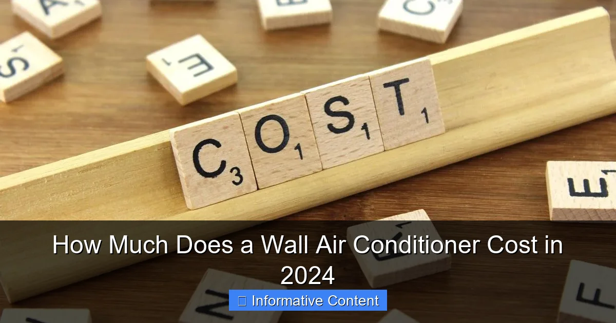 How Much Does a Wall Air Conditioner Cost in 2024