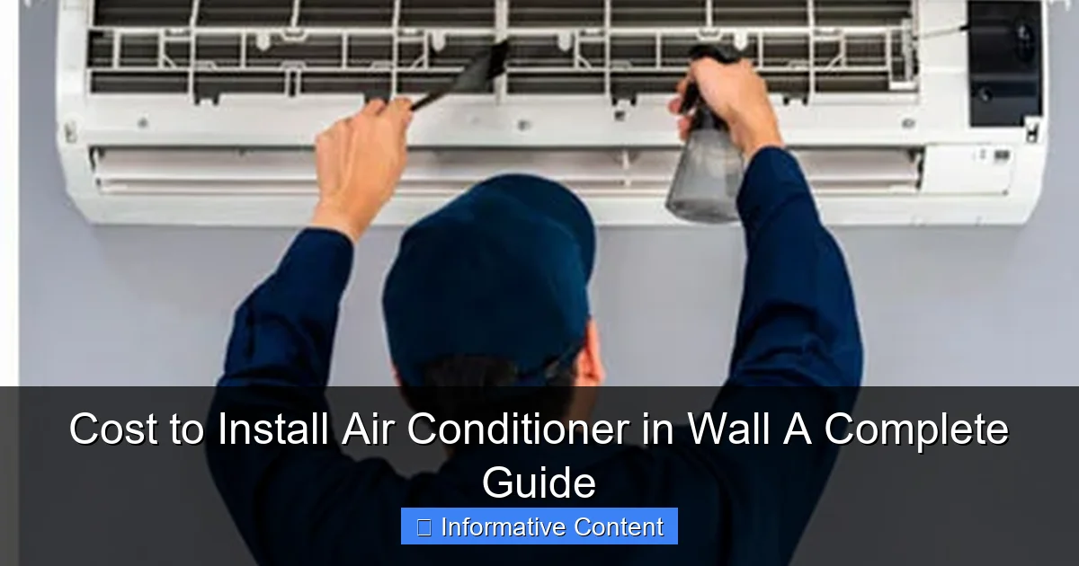 Cost to Install Air Conditioner in Wall A Complete Guide