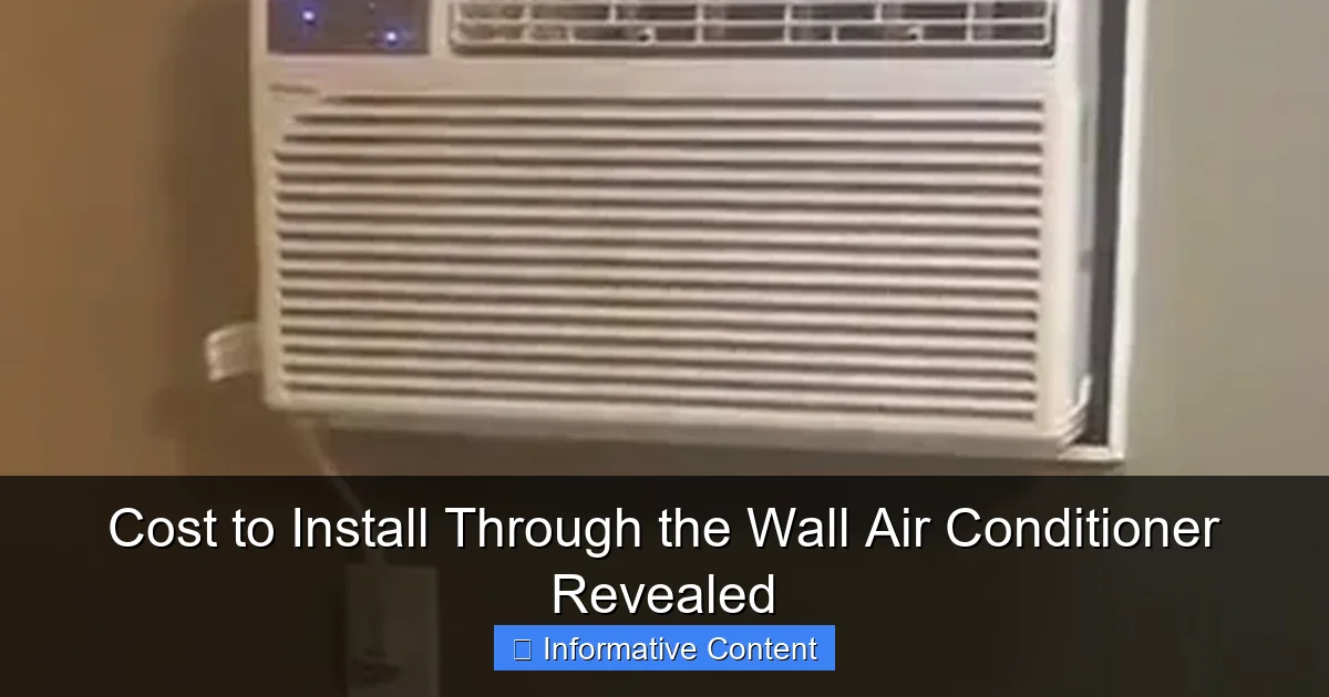 Cost to Install Through the Wall Air Conditioner Revealed