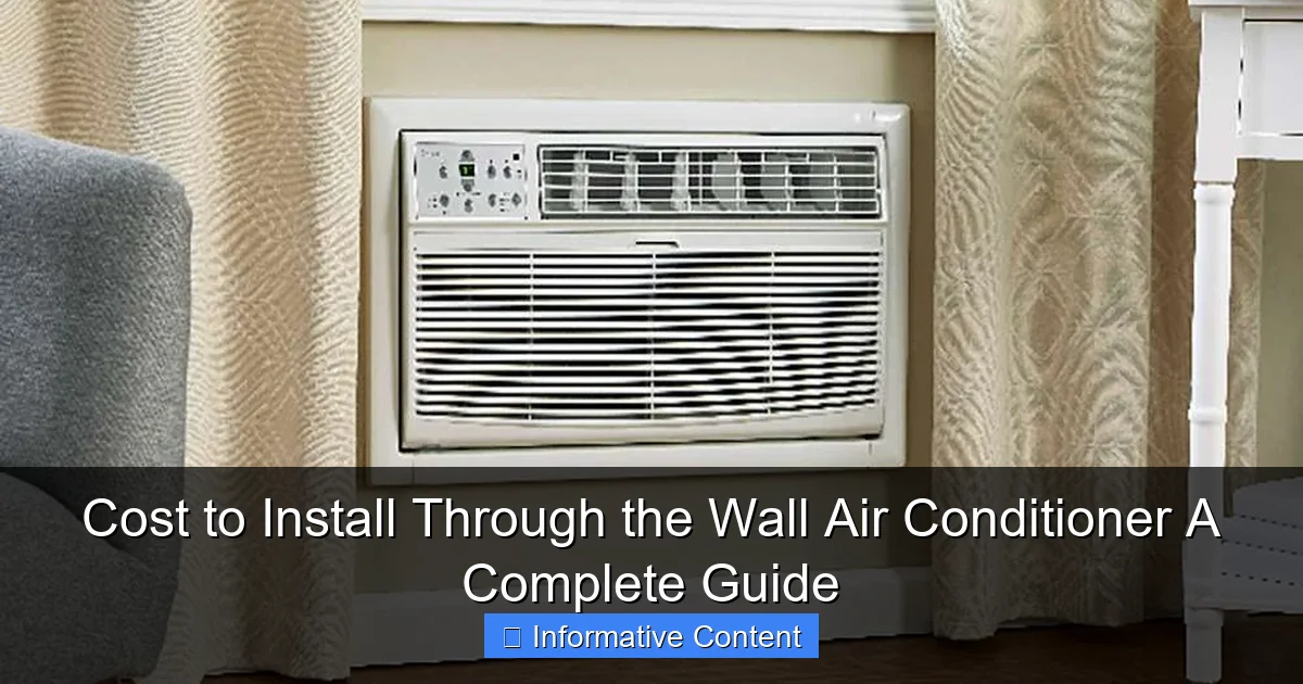 Cost to Install Through the Wall Air Conditioner A Complete Guide