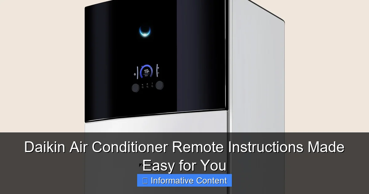 Daikin Air Conditioner Remote Instructions Made Easy for You