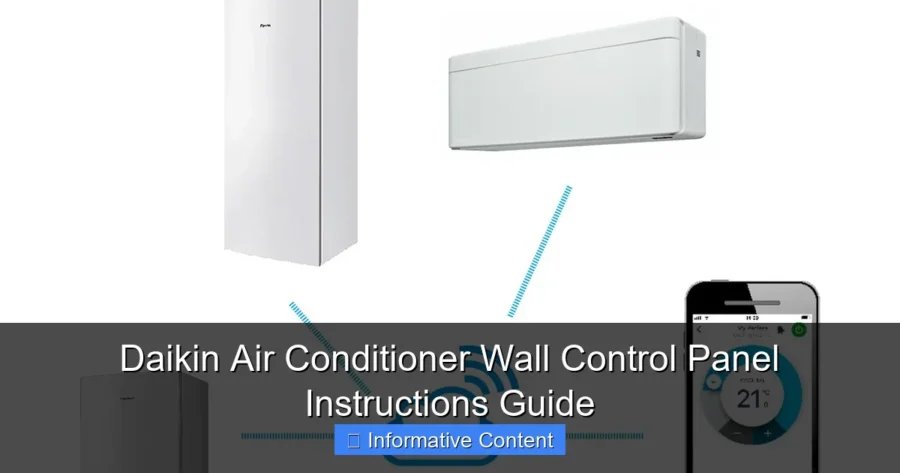 Daikin Air Conditioner Wall Control Panel Instructions Guide