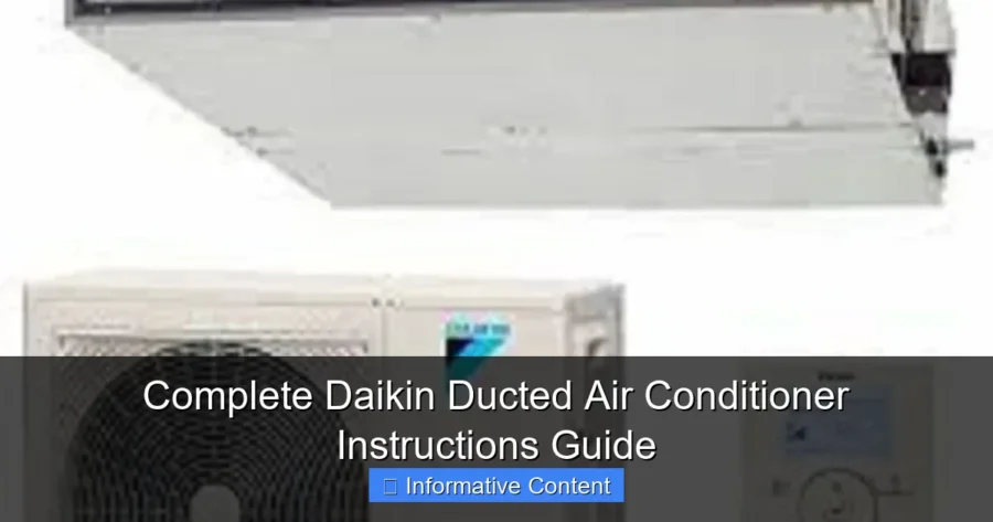 Complete Daikin Ducted Air Conditioner Instructions Guide