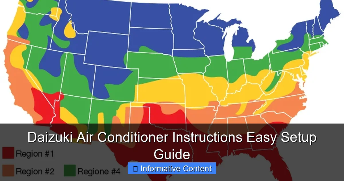 Daizuki Air Conditioner Instructions Easy Setup Guide