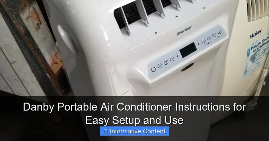Danby Portable Air Conditioner Instructions for Easy Setup and Use