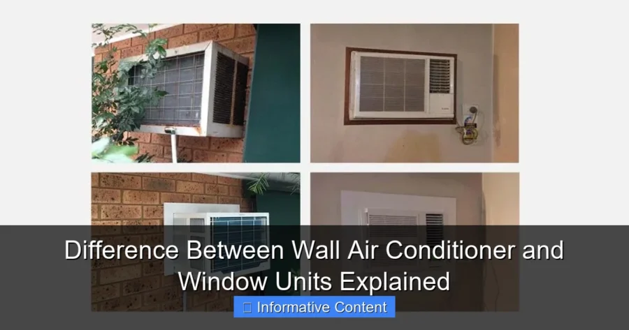 Difference Between Wall Air Conditioner and Window Units Explained