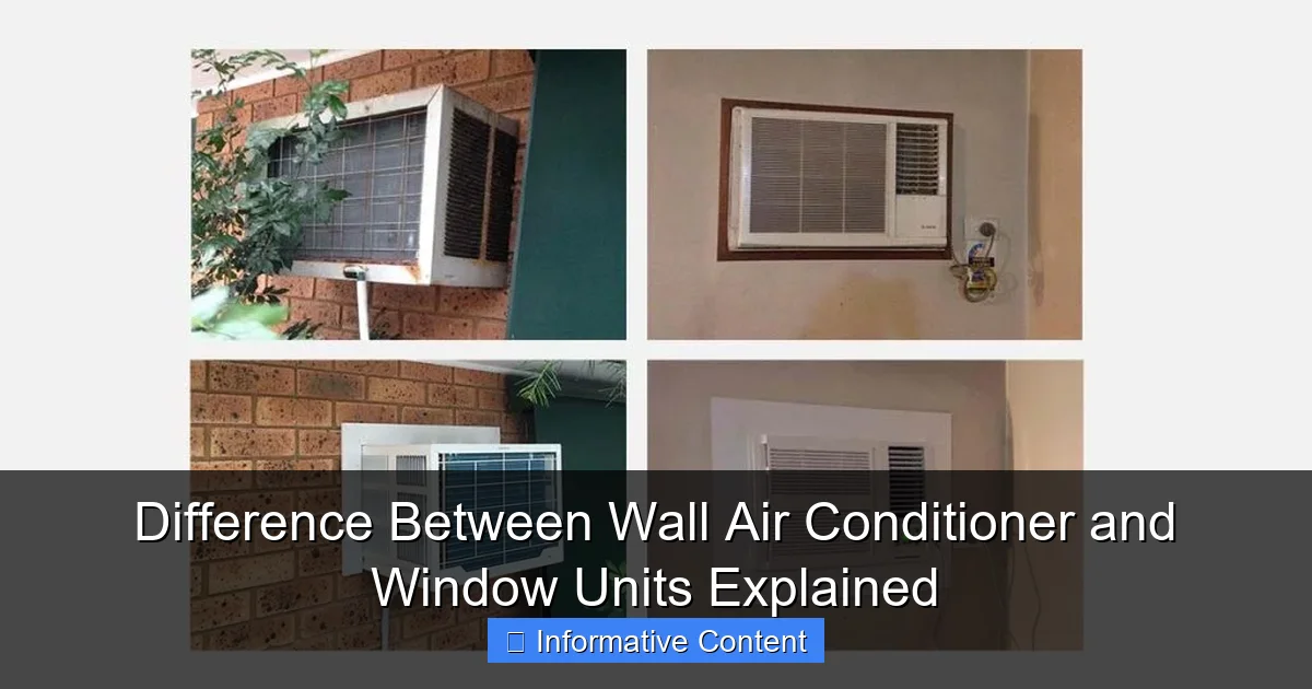 Difference Between Wall Air Conditioner and Window Units Explained