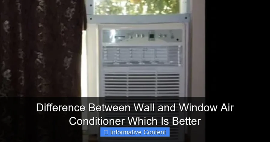 Difference Between Wall and Window Air Conditioner Which Is Better