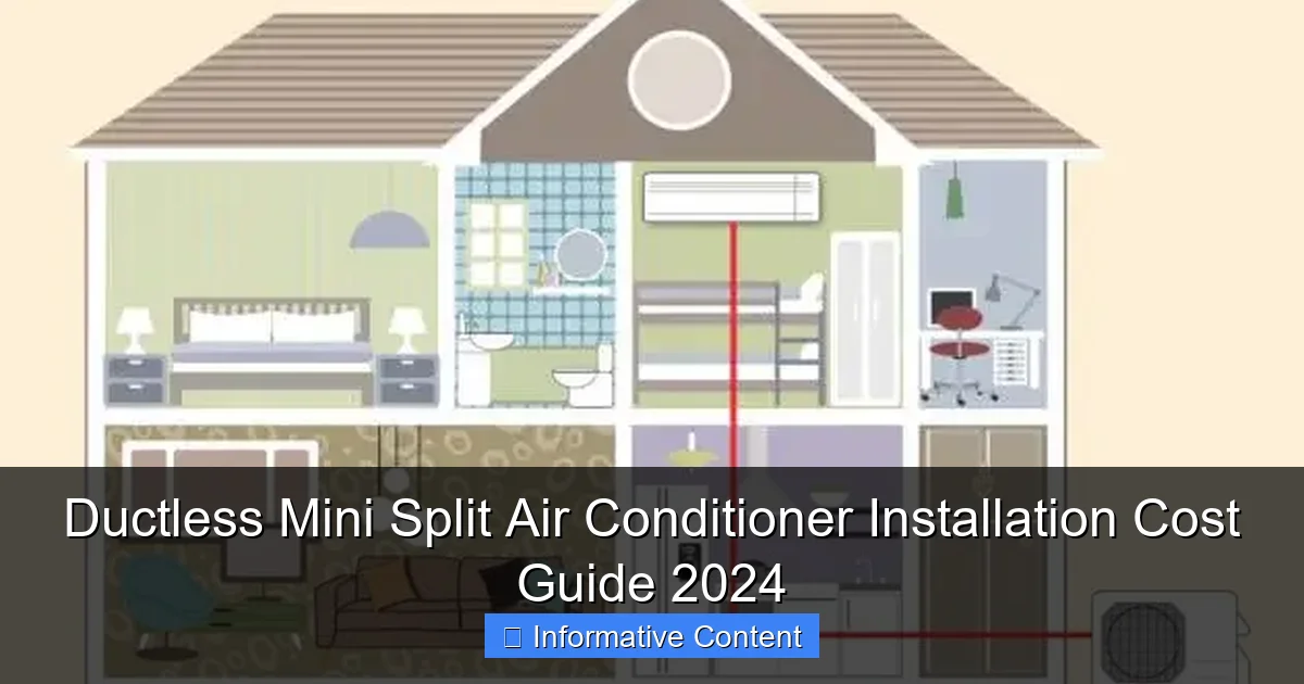 Ductless Mini Split Air Conditioner Installation Cost Guide 2024