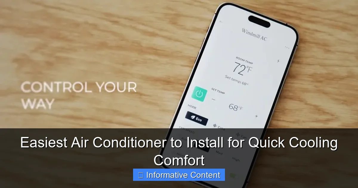 Easiest Air Conditioner to Install for Quick Cooling Comfort
