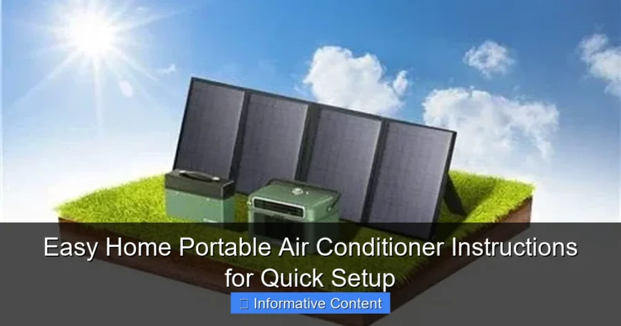 Easy Home Portable Air Conditioner Instructions for Quick Setup