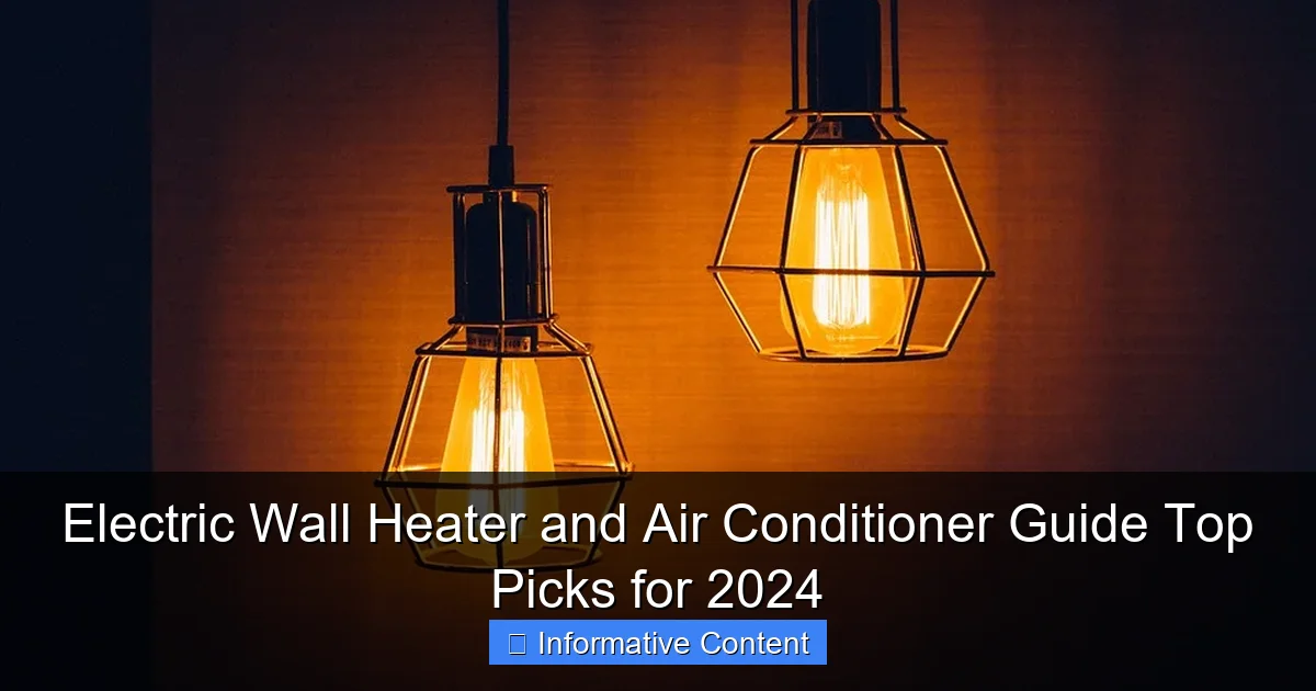 Electric Wall Heater and Air Conditioner Guide Top Picks for 2024