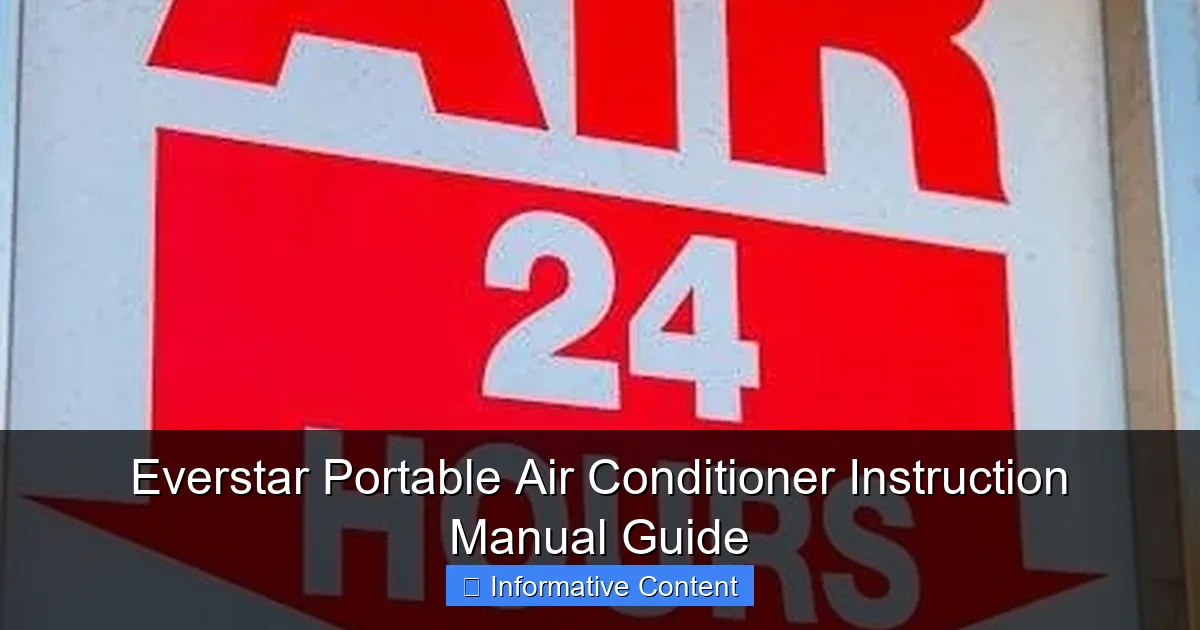 Everstar Portable Air Conditioner Instruction Manual Guide