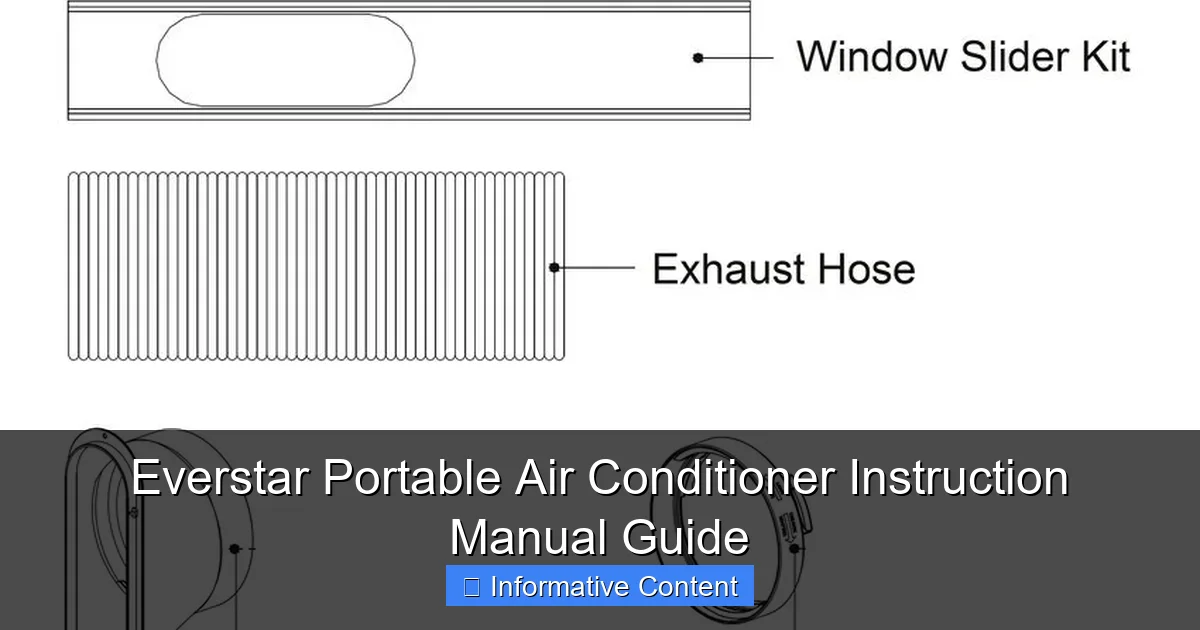 Everstar Portable Air Conditioner Instruction Manual Guide