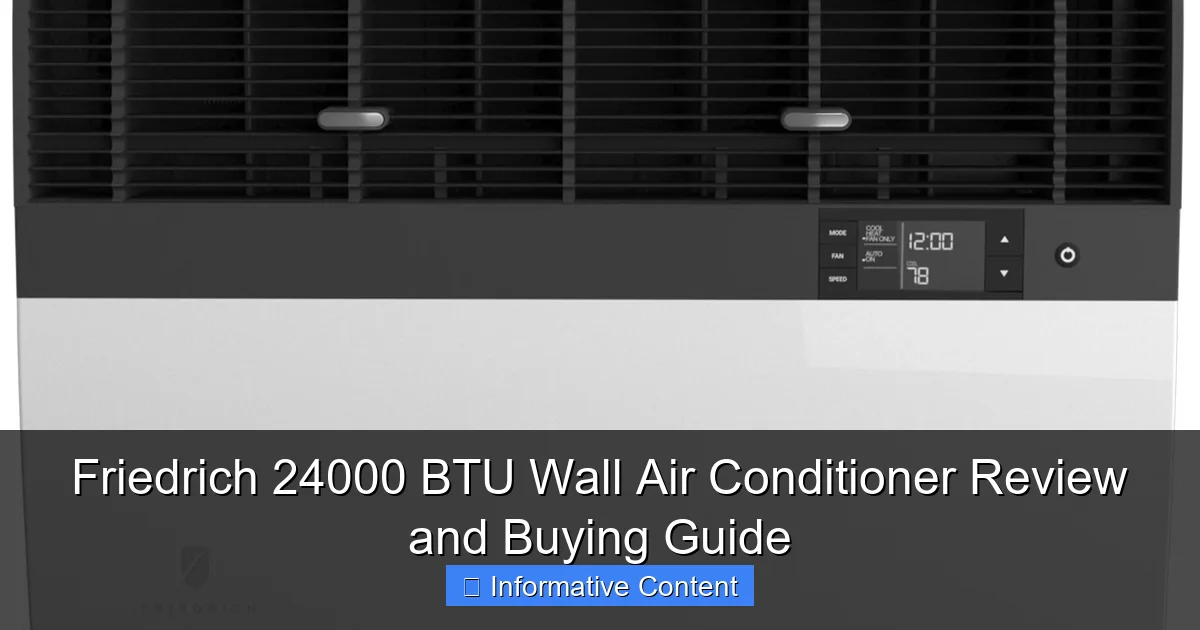 Friedrich 24000 BTU Wall Air Conditioner Review and Buying Guide