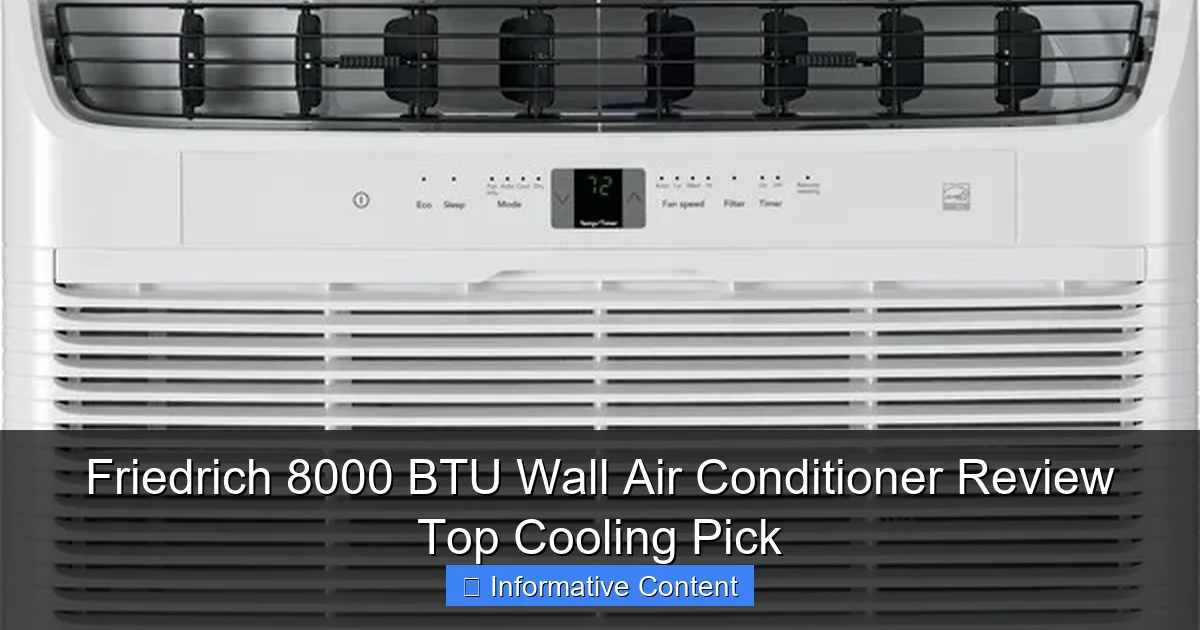 Friedrich 8000 BTU Wall Air Conditioner Review Top Cooling Pick