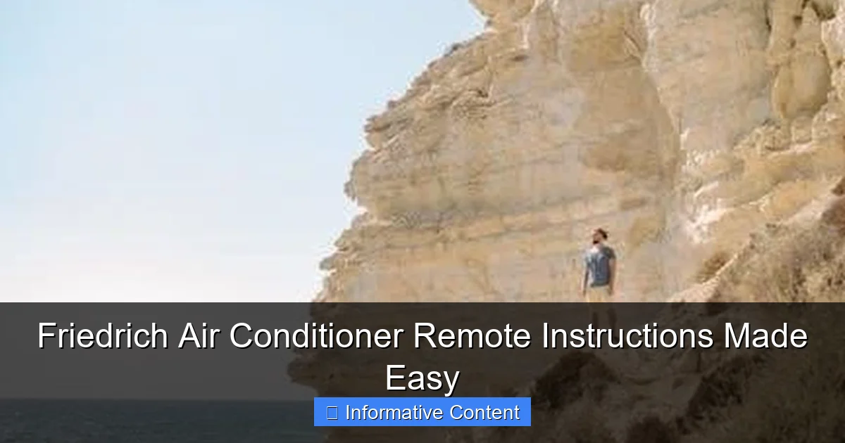 Friedrich Air Conditioner Remote Instructions Made Easy