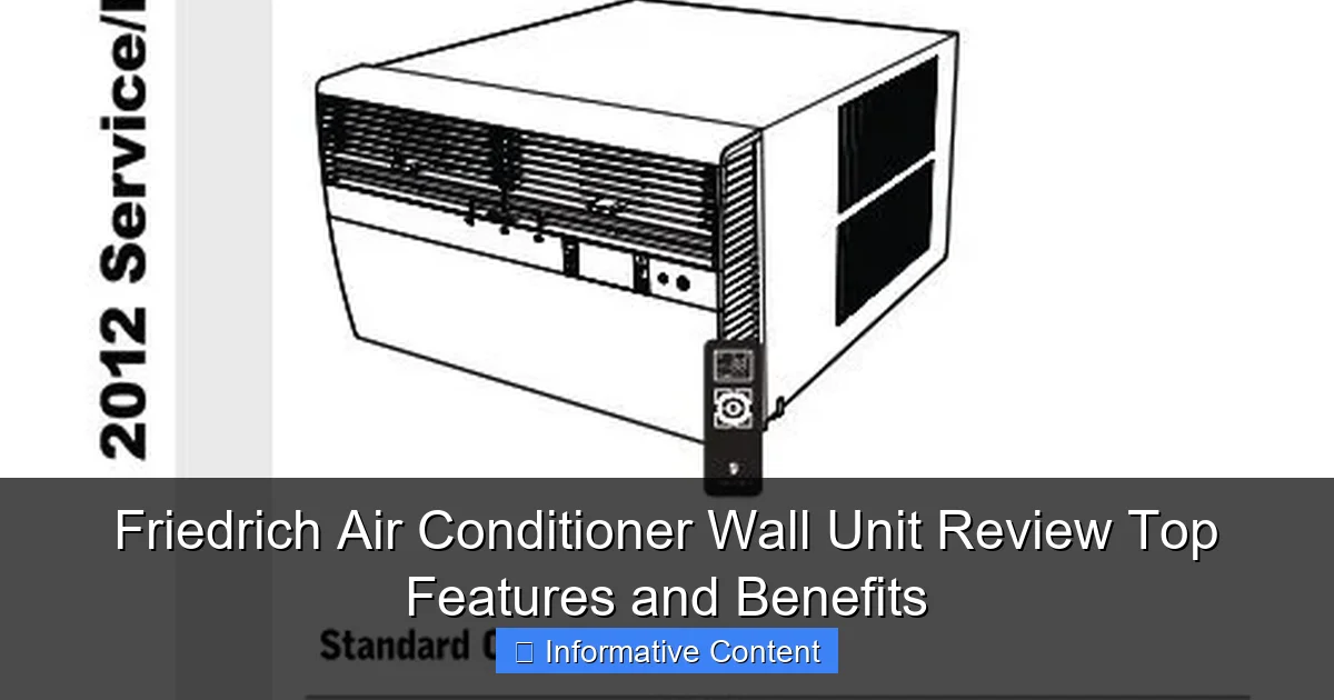 Friedrich Air Conditioner Wall Unit Review Top Features and Benefits