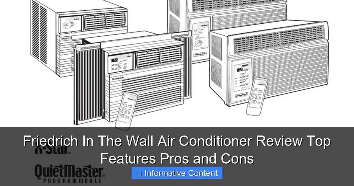 Friedrich In The Wall Air Conditioner Review Top Features Pros and Cons