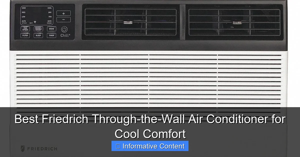 Best Friedrich Through-the-Wall Air Conditioner for Cool Comfort