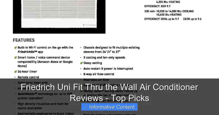 Friedrich Uni Fit Thru the Wall Air Conditioner Reviews - Top Picks