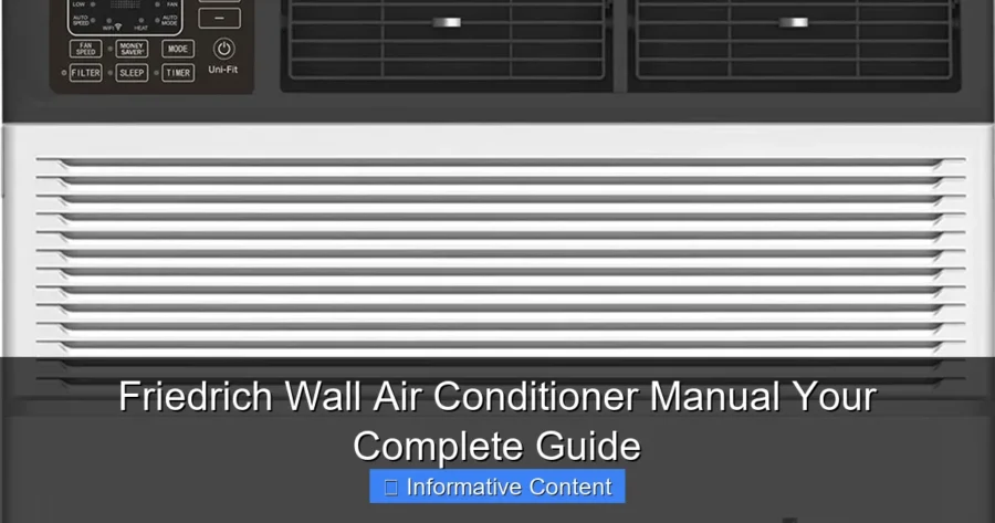 Friedrich Wall Air Conditioner Manual Your Complete Guide