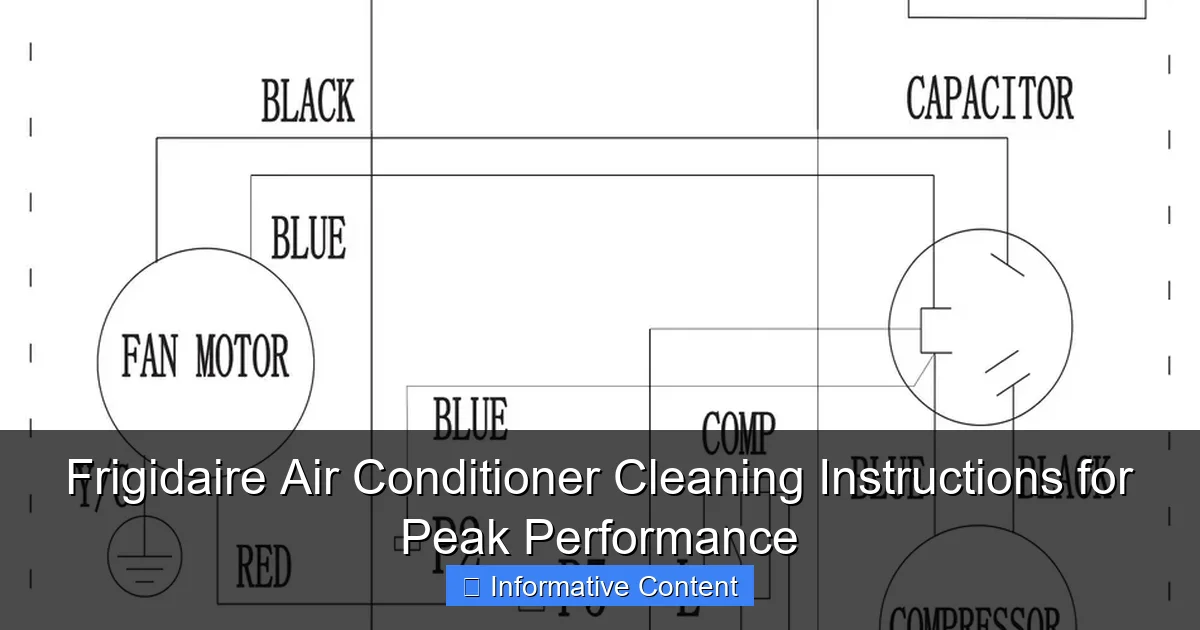 Frigidaire Air Conditioner Cleaning Instructions for Peak Performance