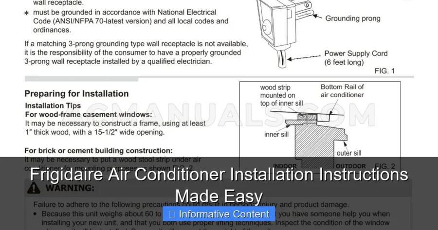 Frigidaire Air Conditioner Installation Instructions Made Easy