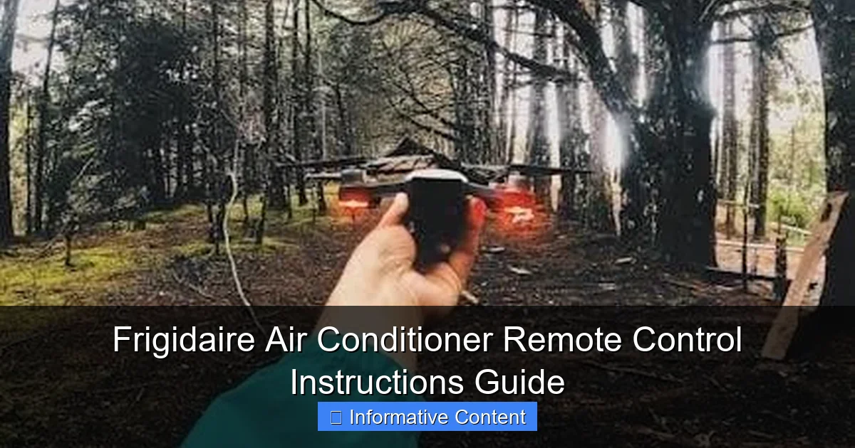 Frigidaire Air Conditioner Remote Control Instructions Guide