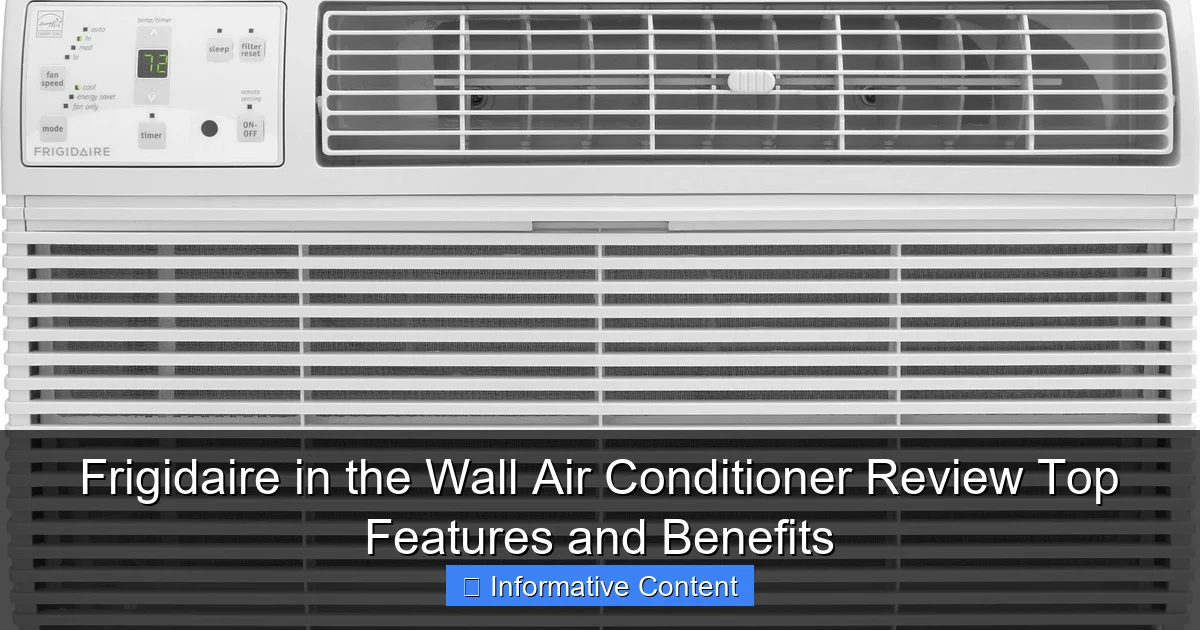 Frigidaire in the Wall Air Conditioner Review Top Features and Benefits