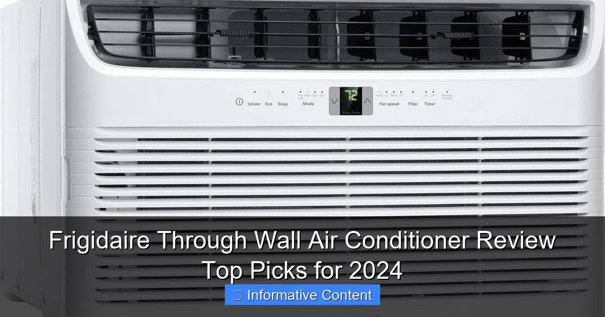 Frigidaire Through Wall Air Conditioner Review Top Picks for 2024