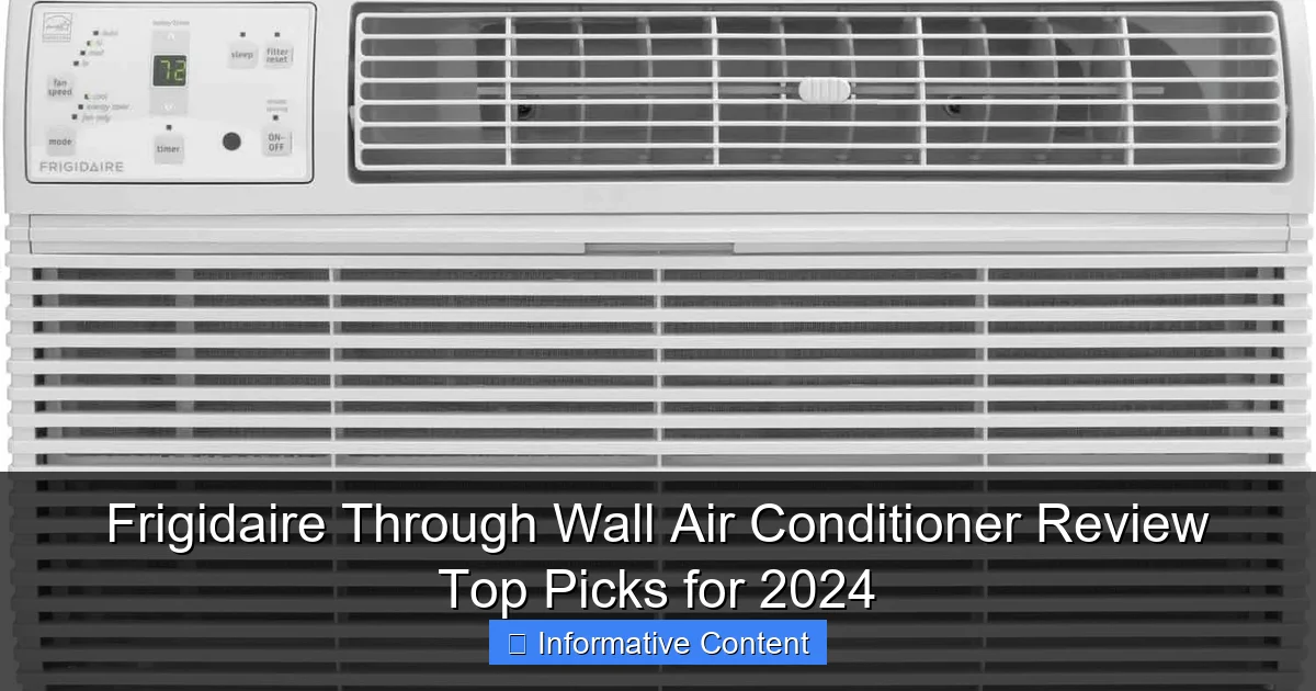 Frigidaire Through Wall Air Conditioner Review Top Picks for 2024