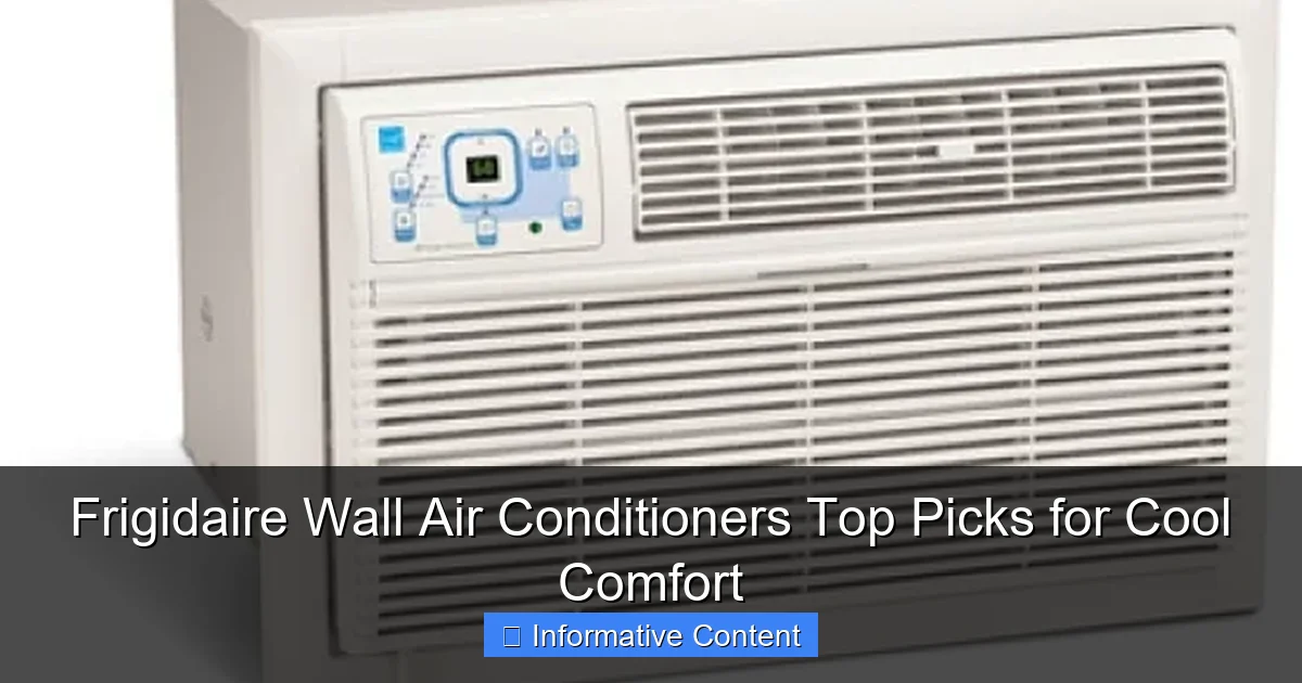 Frigidaire Wall Air Conditioners Top Picks for Cool Comfort