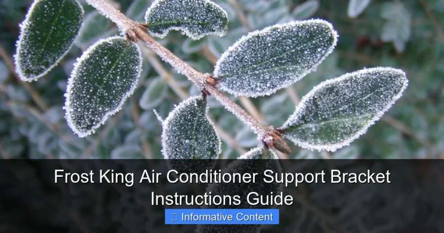 Frost King Air Conditioner Support Bracket Instructions Guide