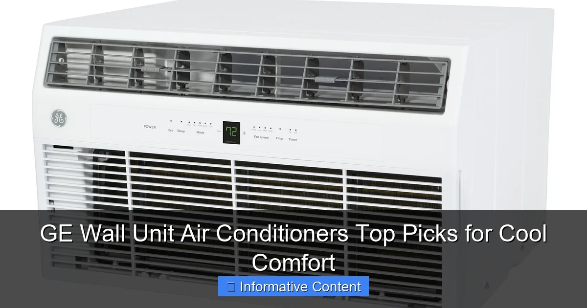 GE Wall Unit Air Conditioners Top Picks for Cool Comfort