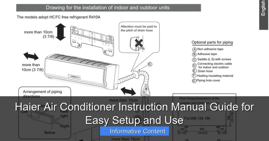 Haier Air Conditioner Instruction Manual Guide for Easy Setup and Use
