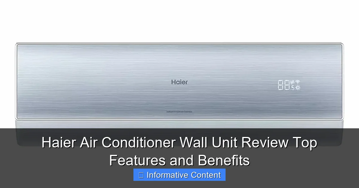 Haier Air Conditioner Wall Unit Review Top Features and Benefits