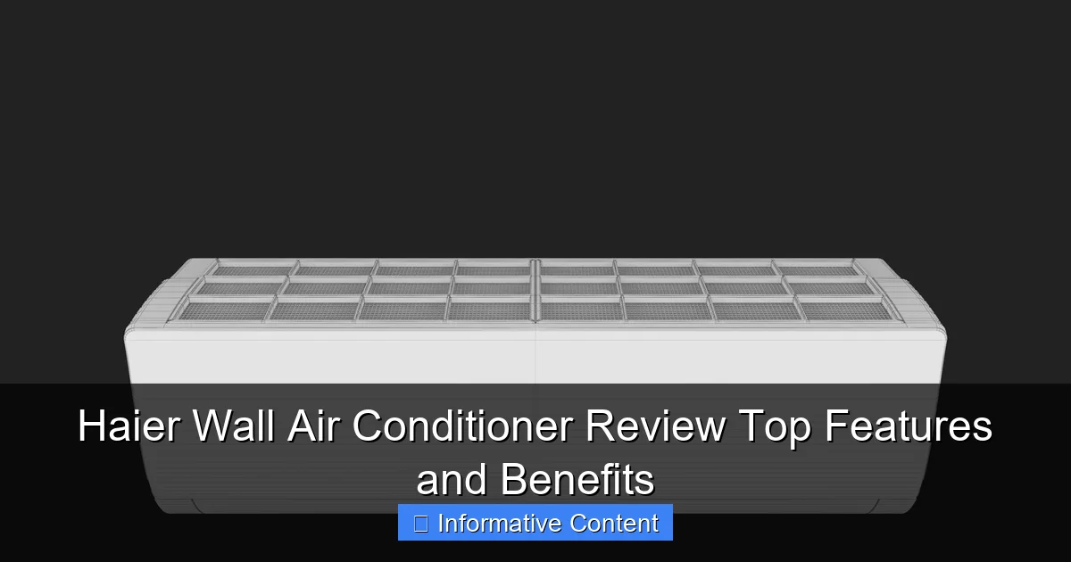 Haier Wall Air Conditioner Review Top Features and Benefits