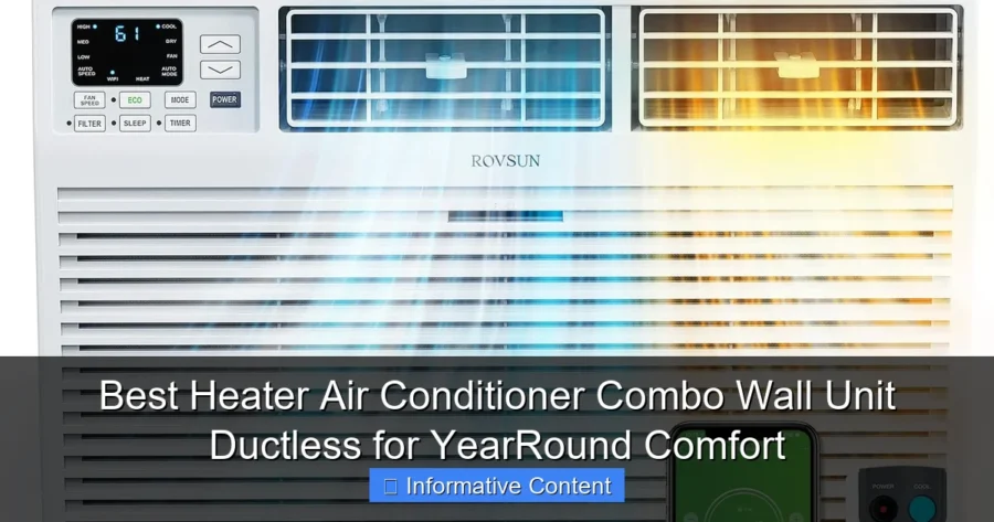 Best Heater Air Conditioner Combo Wall Unit Ductless for YearRound Comfort