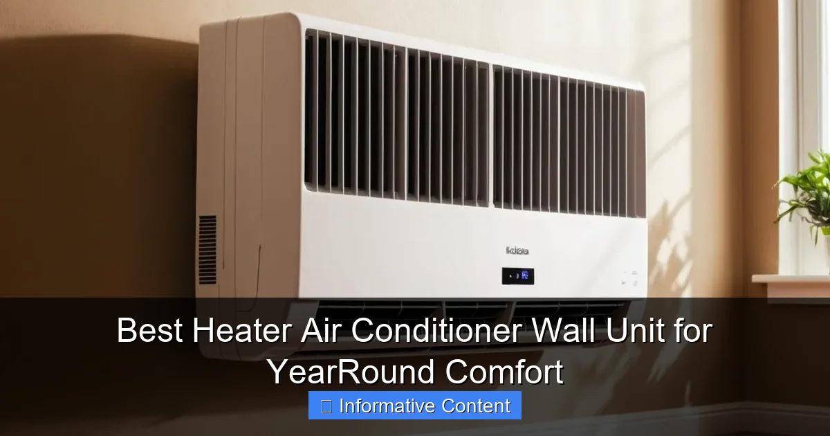 Best Heater Air Conditioner Wall Unit for YearRound Comfort