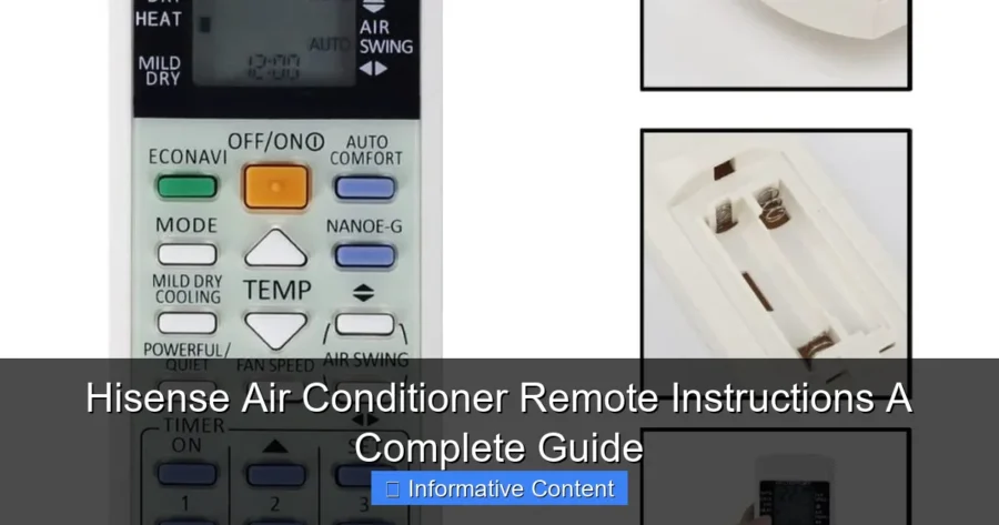 Hisense Air Conditioner Remote Instructions A Complete Guide
